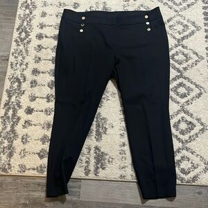 High rise black pants